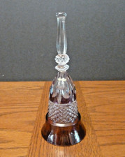 VTG House of Goebel 24% Lead Crystal Ruby to Clear Hand Bell 7.5