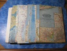LOT OF 19 VINTAGE NATIONAL GEOGRAPHIC MAPS 1960-1969 No Duplicates picture