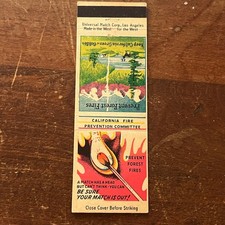 California Fire Prevention Committee Advertising Matchbook Cover MM9-3 picture