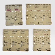 O'NEIL'S Department Retail Store Vintage Computer Punch Card Tags LOT Ephemera  picture