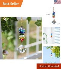 Elegant 30mm Chandelier Crystals - Octagon Chakra Rainbow Suncatcher Gift picture