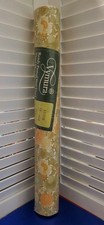 VTG Vymura Louise Pasted Vinyl Wallpaper Roll 75 488 015 Flower 57sf Daisy Green picture