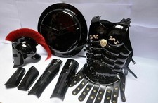 300 King Spartan Helmet With Muscle Armor Jacket Leg &Round Shield Costume Gift picture