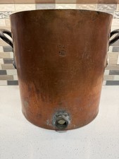 MASSIVE Wrought Iron Range Co. copper stockpot, 15