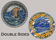 The Mission To Seafarers Te Mihana Onga Waka Challenge Coin  J#40 picture