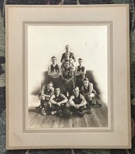 Large 1920 Photo, Glens Falls Academy, NY, Basketball Team, Original Antique picture
