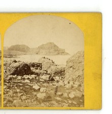 Steucans from Middle Giant's Causeway Ireland Hudson's Irish Stereoview picture