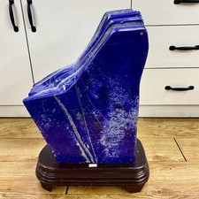 60LB TOP Natural Lapis Lazuli jasper quartz crystal Furnishing articles+stand picture