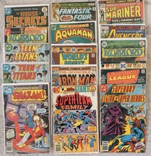 15 BRONZE AGE COMIC BOOKS - Aquaman Teen Titans Iron Man & More 🔥 picture