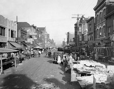 Illinois Chicago View of the market in Maxwell Street the ghetto o- Old Photo picture