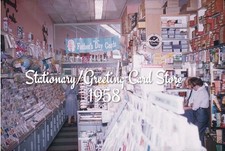 35mm slide Stationary/Greeting Card Store - 1958 (BB) picture