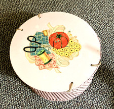 Princess Tan Wicker vintage Sewing Basket picture
