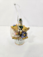 Vintage AGC Inc. First Christmas Together Mouse Couple Ornament picture