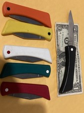Soligen Six Knives Folding Rostfrei New Old Stock Lightweight Handles Carry Hunt picture