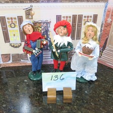 3 Byers Choice Kids  $79 (Lot 136)  from 1998, 2002, 2001 Boy is from Talbots picture