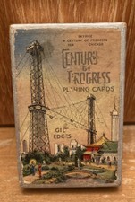 Vintage 1934 Chicago World's Fair Century of Progress 52 Playing Cards picture