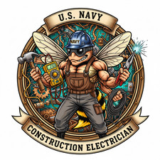US Navy Construction Electrician CE Seabee 4