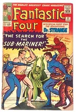 Fantastic Four #27 1964 5.0 VG/F🔑 1st Cover Dr Strange 1st Meet FF Dr Strange picture