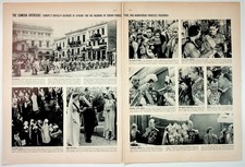 1938 Athens Royal Wedding Magazine Page Crown Prince Paul & Frederika picture