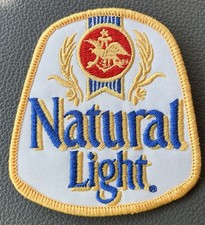 Natural Light Beer Natty Light Vintage Style Retro Iron Sew On Patch Cap Hat picture
