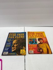 1977 All About Star Trek Fan Clubs Magazine Lot 2 Shatner Koenig Trekker Fans picture