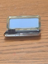 Richard Hudnut Women's Gold Metal Compact Mascara Mirrored Makeup Box Du Barry picture