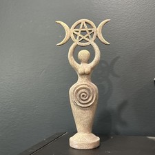 Ebros The Spiral Goddess Feminine Power Spiritual Triple Goddess Figurine 8 inch picture