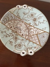 Aesthetic Movement Stafforshire Plate Late 19th Century With Real Gold picture