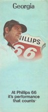1972 PHILLIPS 66 Road Map GEORGIA Macon Augusta Columbus Savannah Atlanta picture