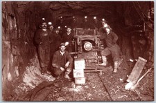 Vintage Postcard Iron Miners Barnes & Hecker Mine 1926 Michigan picture