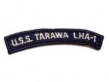 USS Tarawa LHA-1 US Navy Amphibious Assault Ship Name Rocker Tab Patch picture