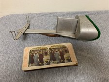 Antique The Perfescope Stereoscope 3D Viewer & Stereoview Card Lot picture