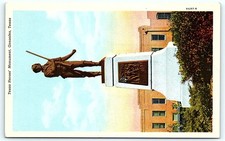 1946 Postcard Texas Heroes Monument Gonzales TX CT Art picture