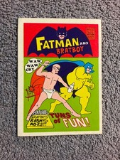 1973 1974 Fleer Crazy Magazine Covers Card Fatman and Bratboy picture