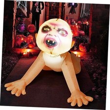 GOOSH 4 FT Halloween Inflatable Zombie Outdoor Decorations Blow Up Yard Scary picture