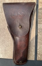 Authentic, Combat-issued WWII M1916 Holster (Marked Yellow #2 Stencil) picture