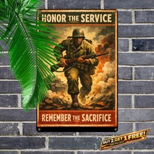 My Oath Never Expires Veteran Metal Sign 8x12 Military Art picture