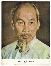 1965 Ho Chi Minh - Propaganda Portrait Print Poster - Govt Issue - Vietnam War picture