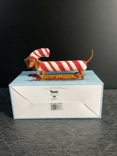 Westland Hot Diggity Dog 16573 Candy Cane Doxie Weiner Dachshund picture