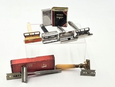 Vintage Antique Gillette Schick Gem Safety Razor Collection Shaving Estate Lot picture