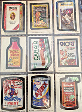 Vintage Mixed LOT of 63 Wacky Packages Sticker 1970s picture