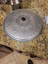 Vintage Hammered Aluminum  Casserole Pot w/ Lid, Double Handles picture