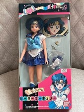 RARE VINTAGE 1994 BANDAI SAILOR MOON S TEAM SAILOR MERCURY DOLL FIGURE NEW picture