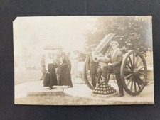 antique RPPC id'd WESLEY DAVIS and CHARLES PAFFORD (who later drowned) CANNON picture
