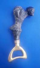 Vintage Gold Tone Poodle Dog Bottle Opener picture