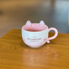 Starbucks 2020 Sakura Limited Eidtion Cat Coffee Mug Rare Collectible Gift Idea picture