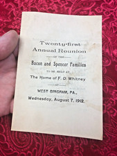 Antique Original 1912 Invitation 