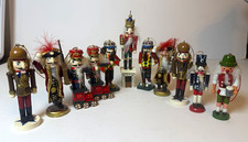 11pc Wooden Nutcracker Christmas Ornaments Set, Multicolor Decorative Decor picture