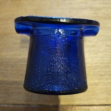 LOWELL VINTAGE COBALT BLUE ASHTRAY picture