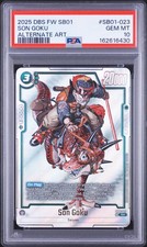 2025 DRAGON BALL SUPER CARD GAME FUSION WORLD MANGA BOOSTER 01 SON GOKU PSA 10 picture